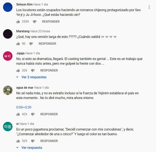 Comentarios sobre la actuación de Seo Ye Ji y Joo Ji Hoon para Men of harem. Foto: Captura YouTube