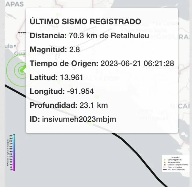 Temblor hoy