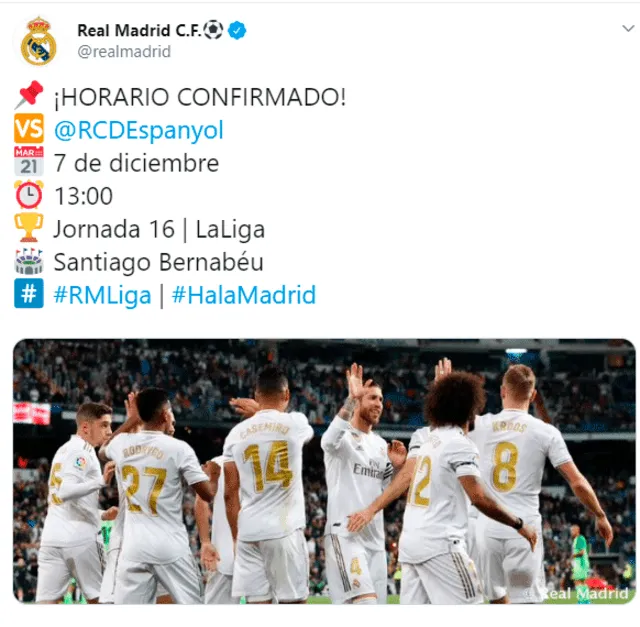 Real Madrid vs. Eibar EN VIVO por la Liga Santander 2019