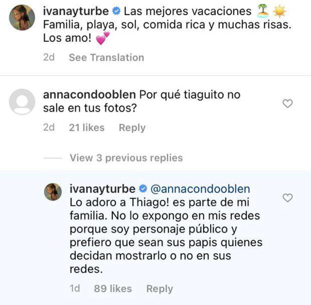 Ivana Yturbe revela por qué no muestra al hijo de Beto da Silva en redes. Foto: captura/Instagram