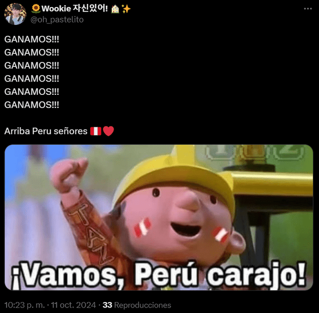  Usuarios compartieron divertidos memes sobre el Perú vs. Uruguay. Foto: X<br><br>    