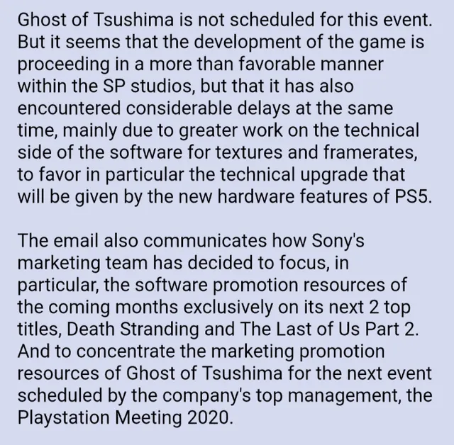 PS5, Ghost of Tsushima