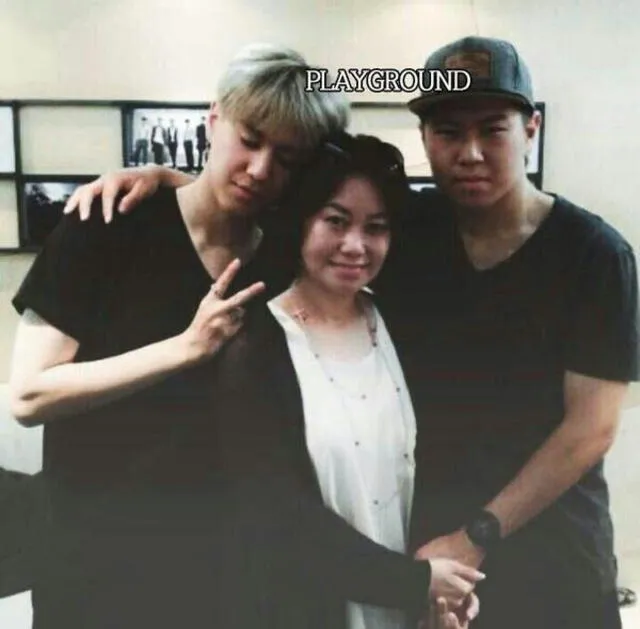 Yugyeom y su mamá