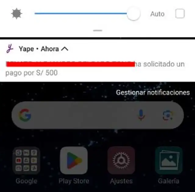 La opción cobrar por Yape te permite enviar una notificación para que el receptor recuerde la deuda que mantiene contigo. Foto: captura    
