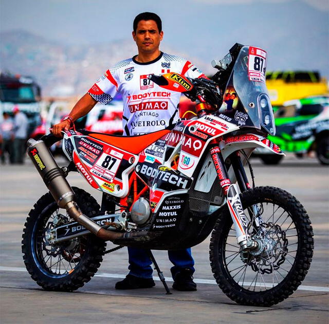 El peruano Lalo Burga va por su cuarto Dakar y competirá por primera vez en Arabia Saudita. Foto: Facebook