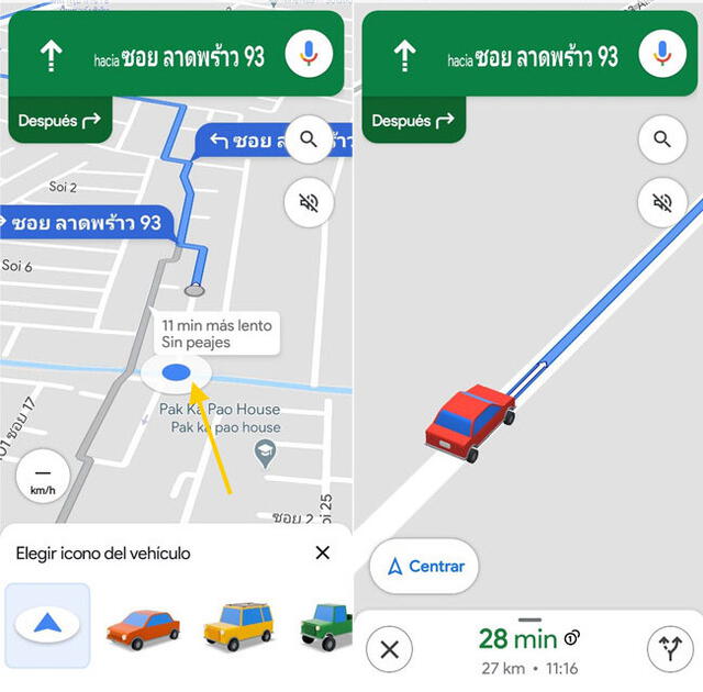 Carritos de Google Maps Carritos de Google Maps