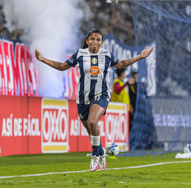 Heidy Padilla anotó el único gol de Alianza Lima ante Universitario en la final de la Liga Femenina 2023. Foto: Instagram/Heidy Padilla.   