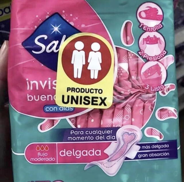 Toallas higiénicas unisex