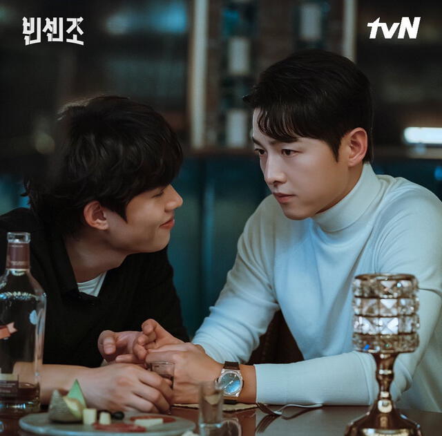 Vincenzo tuvo que conquistar a Min Seong para luego persuadirlo de no invertir en Babel. Foto: tvN