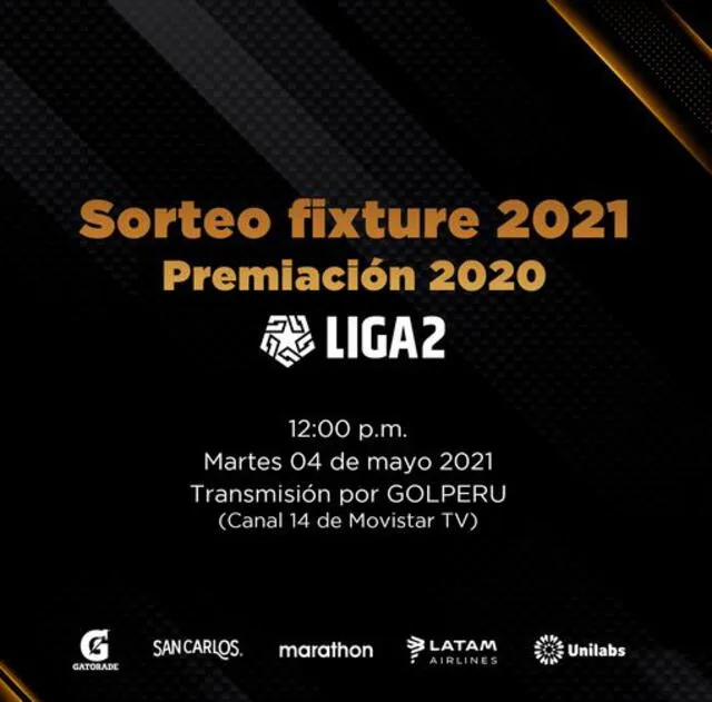 Liga 2: sorteo fixture 2021