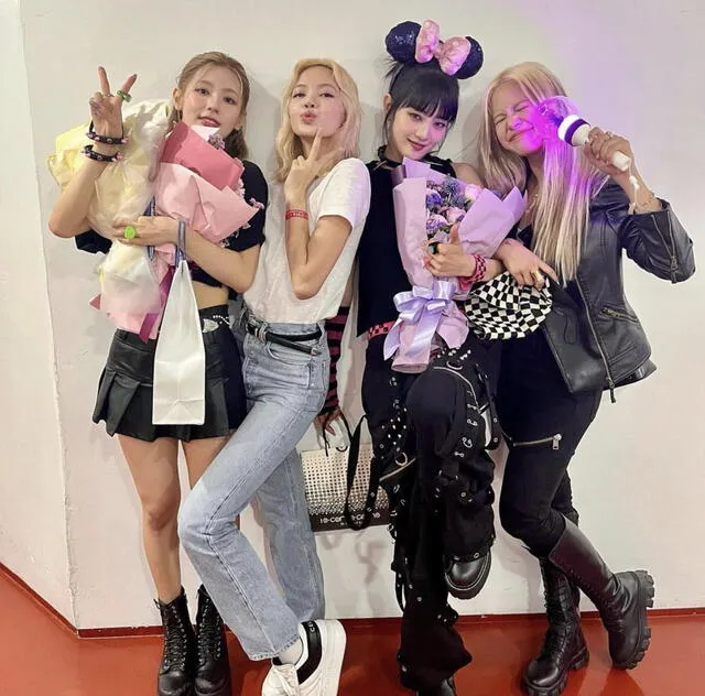 Lisa con Minnie, Miyeon y Sorn
