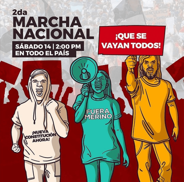 Segunda marcha nacional está pactada para iniciar a las 2.00 p.m.
