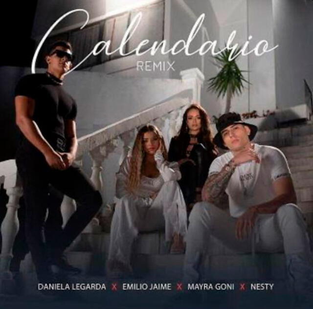"Calendario" Remix nuevo tema de Emilio Jaime, Meyra Goñi, Nesty y Daniela Legarda  Foto: Instagram