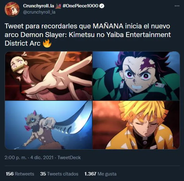 ¿Cuándo sale la segunda temporada de Demon Slayer en Netflix?