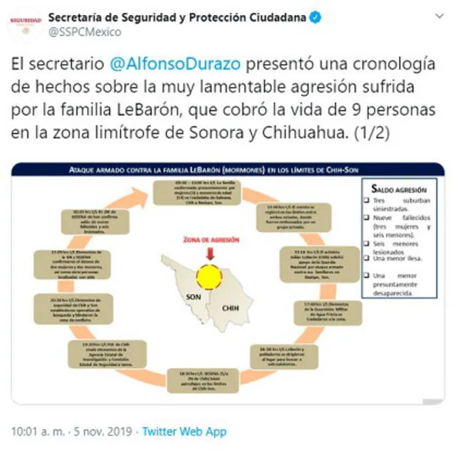 Este martes el Gobierno mexicano ofreció más detalles sobre el casortes el Gobierno mexicano