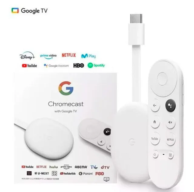 El Chromecast con Google TV viene con un control remoto. Foto: Mercado Libre 