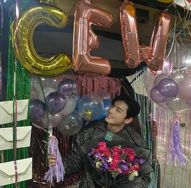 Cha Eun Woo: agasajo de su staff. Foto: Instagram