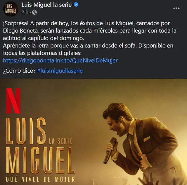 Diego Boneta volverá a dar vida a Luis Miguel para la bioserie del streaming. Foto: Netflix