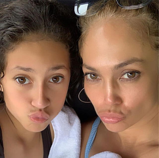 Jennifer Lopez y su hija Emme. Foto: Instagram