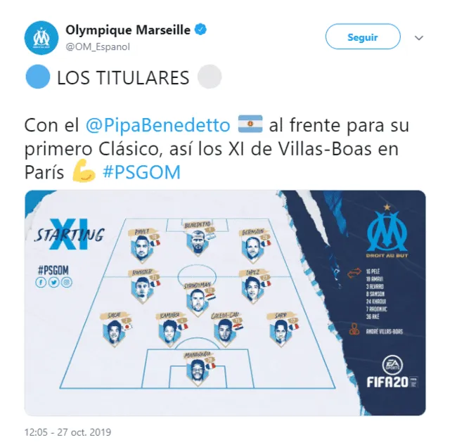 PSG vs Marsella EN VIVO ONLINE: sigue aquí el partido por la Ligue 1 2019.