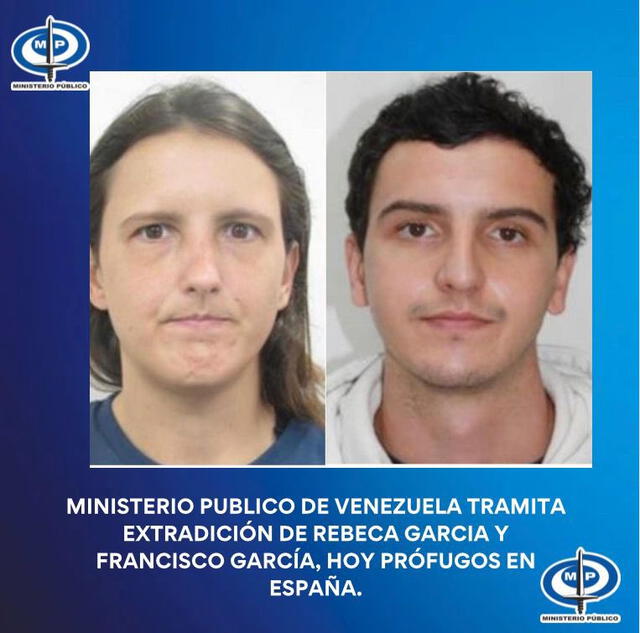Venezuela busca la extradición de Rebeca García y su hermano de España. Foto: Ministerio Púbico    