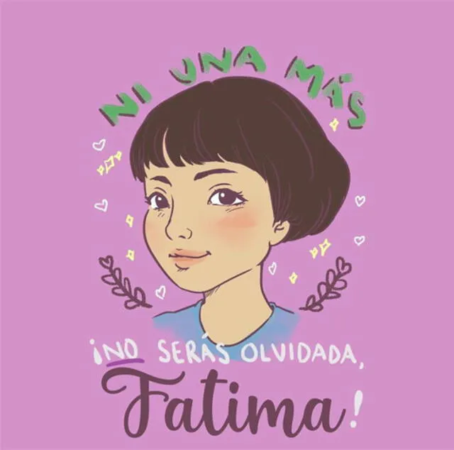 Imagen en honor de la memoria de la niña Fátima. Foto: Instagram