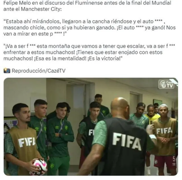  Felipe Melo es uno de los referentes de Fluminense. Foto: Twitter   