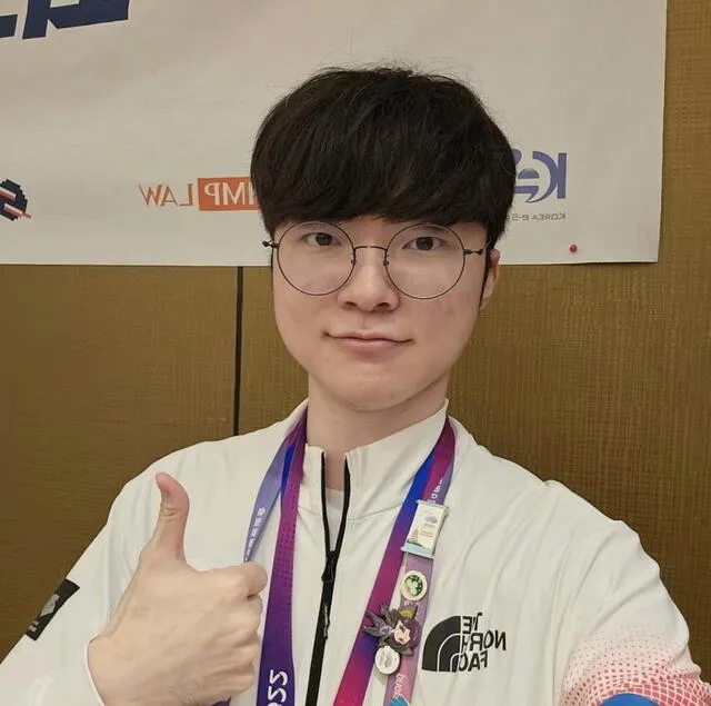  'Faker' celebra su oro de los Juegos Olímpicos 2023. Foto: X   