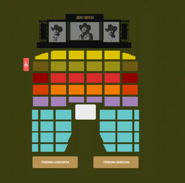 Distribución para disfrutar del próximo concierto del Grupo Frontera en Perú 2026. Foto: Teleticket. Distribución para disfrutar del próximo concierto del Grupo Frontera en Perú 2026. Foto: Teleticket.