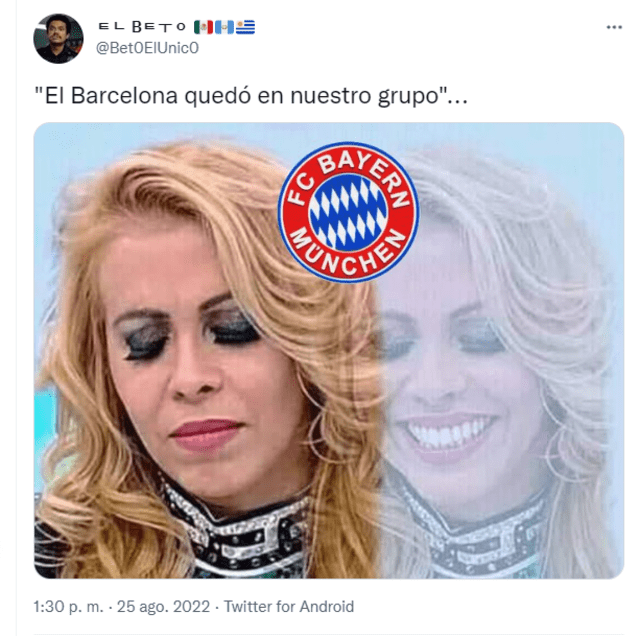 Barcelona vs  Bayern Múnich memes