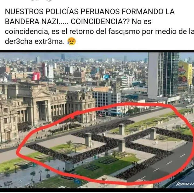 Publicación sacó de contexto una pieza de humor gráfico. Foto: captura de Facebook   