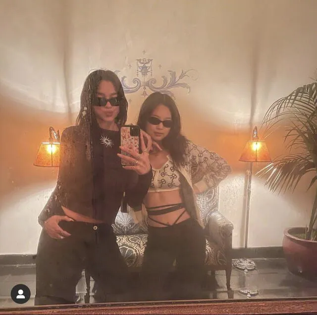Foto de Dua Lipa y Jennie deBLACKPINK en Instagram. Foto: @dualipa
