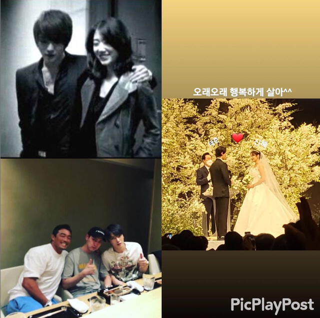 Jaejoong de JYJ compartió una instastorie desde la boda de Park Shin Hye y Choi Tae Joon. Foto: vía Twitter