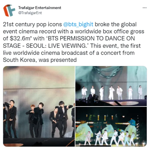 BTS PTD on stage Seúl Trafalgar