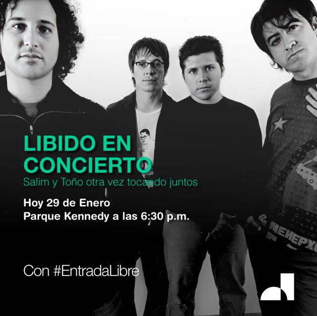 Este es el flyer oficial de la reunión de la banda. Foto: Líbido / La República   