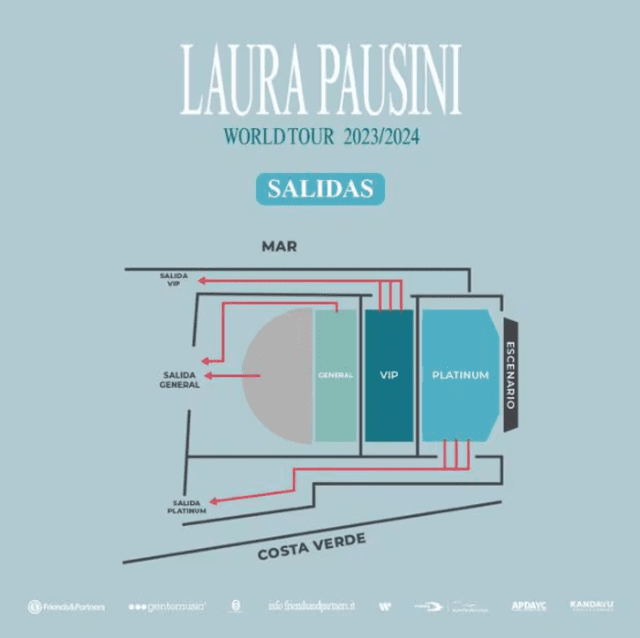 Salidas del recital de Laura Pausini. Foto: Joinnus   