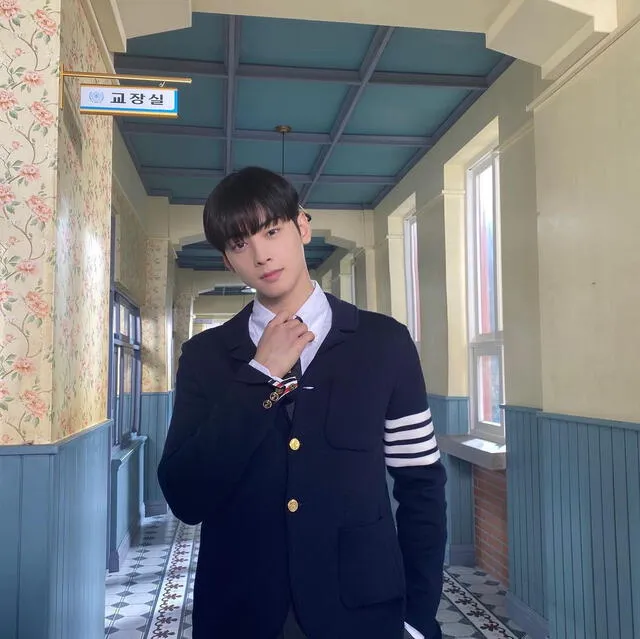 Cha Eun Woo caracterizado como Su Ho de True Beauty. Foto: Instagram