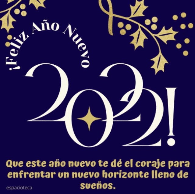 Los mejores mensajes para Año Nuevo 2022 con imágenes. Foto: espacioteca