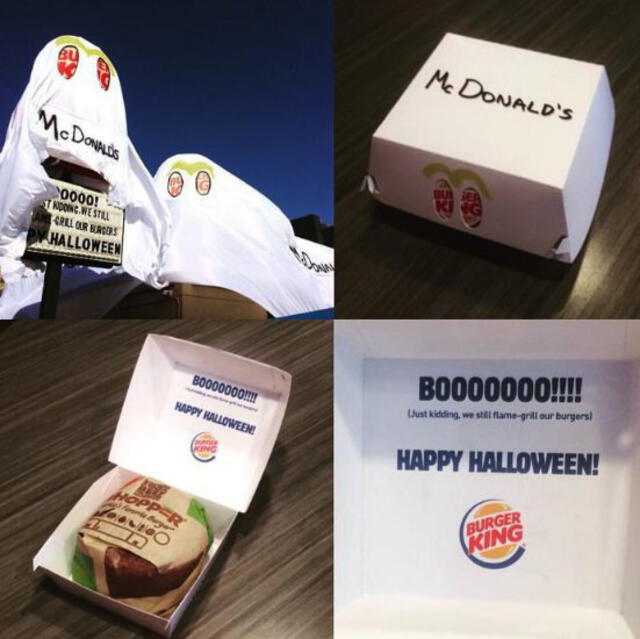 Burger King se disfraza de McDonald's, halloween