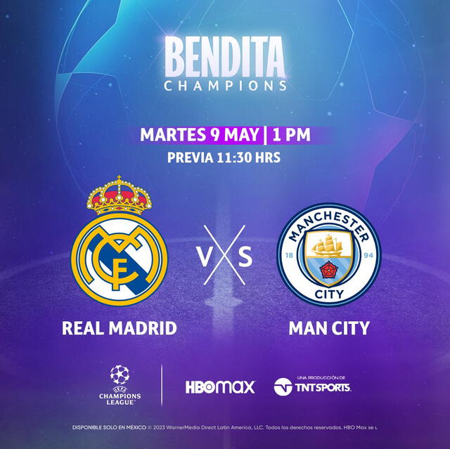  Real Madrid vs Manchester City en México. Foto: HBO Max Latinoamérica   