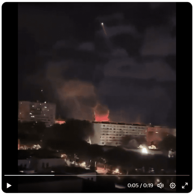  Fotograma de la “explosión” del video viral. Foto: captura/Twitter&nbsp;   