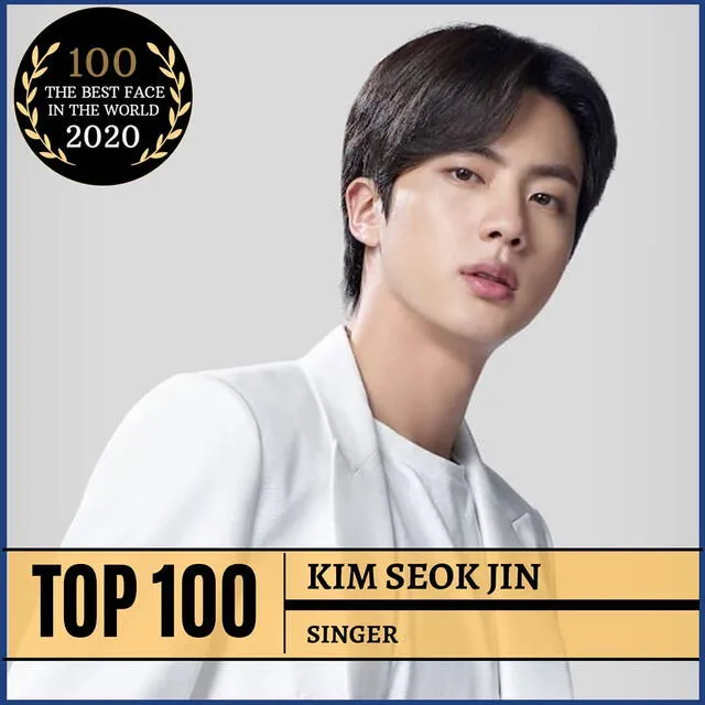 Jin de BTS para The Best Face in The World 2020. Créditos: Entertainment_awards