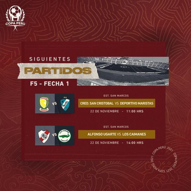 Programación de la Copa Perú 2021. Foto: Copa Perú