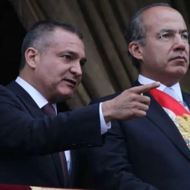 Genaro García Luna Y Felipe Calderón en 2016.