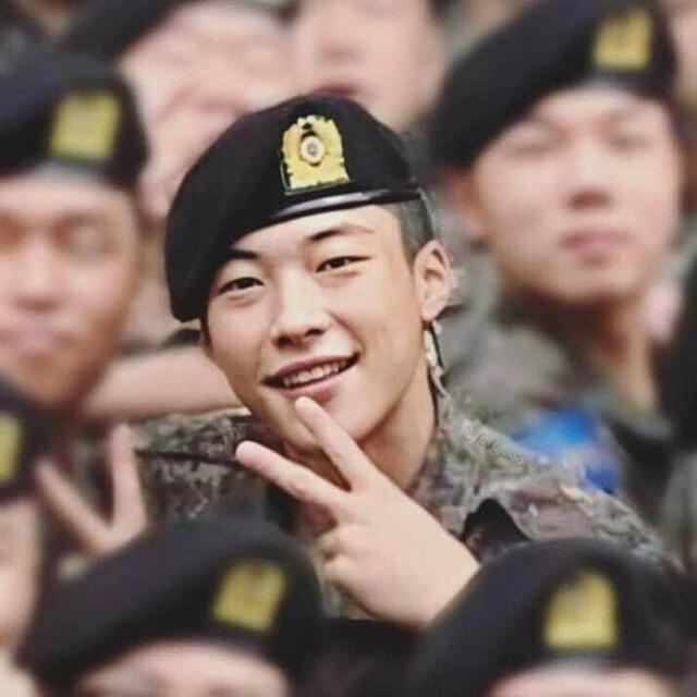 Woo Do Hwan en el servicio militar. Foto: Twitter
