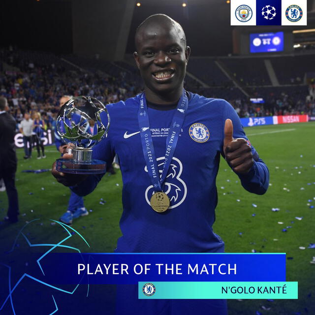 N'Golo Kanté fue elegido el MVP de la final de la Champions League