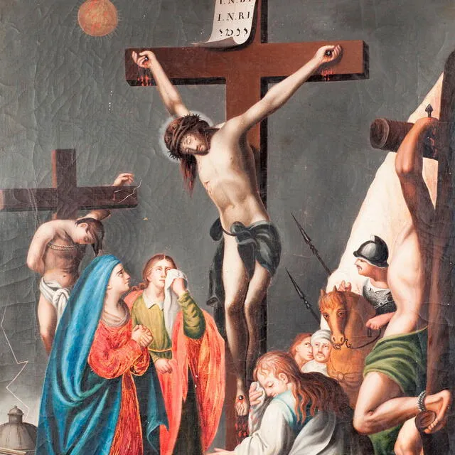 Duodécima estación: Jesús muere en la cruz. Foto: Duomo di S. Biaggio