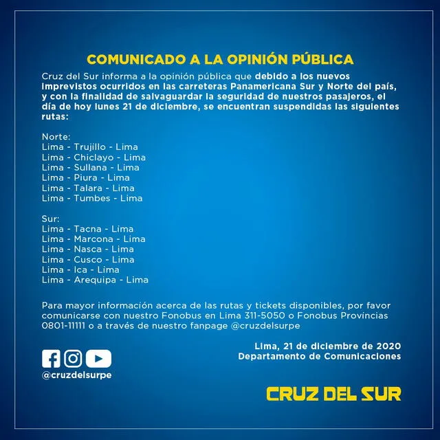 Foto: Cruz del Sur