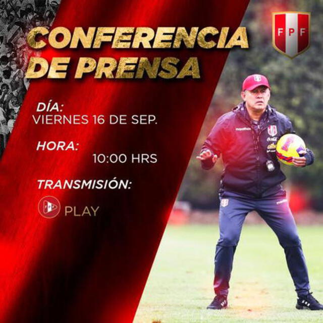 Juan Reynoso comparecerá ante la prensa previo a la gira de Estados Unidos. Foto: Twitter/Selección peruana