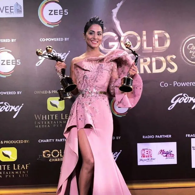 Gold Awards 2019:  Hina Khan, Surbhi Chandna y Karan Singh Grover arrasan con los trofeos